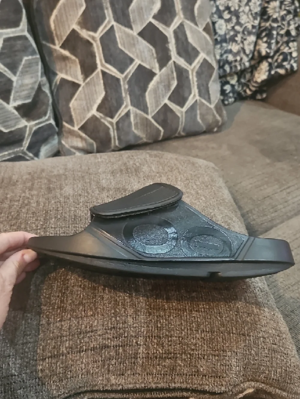 OOFOS Men's Sport Flex Slide -‎ Black